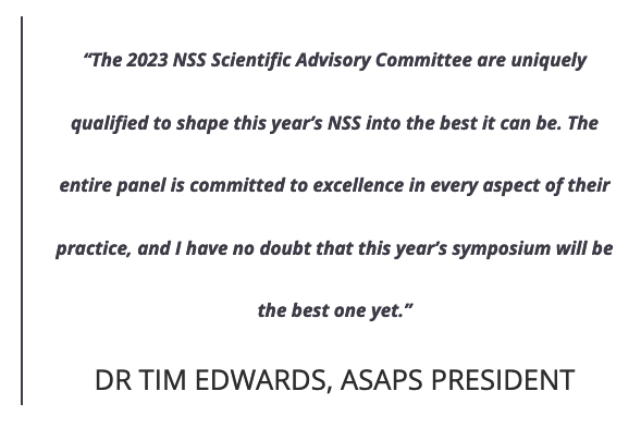 ASAPS NSS scientific committee Tim Edwards
